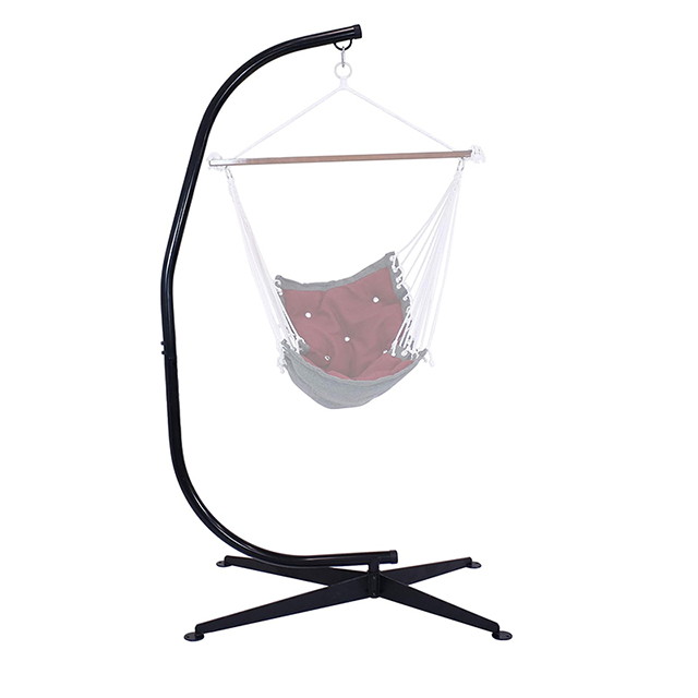 Soporte C Soporte port&aacute;til ajustable Soporte para silla hamaca Soporte para silla colgante Soporte para columpio sensorial de acero Resistente a la intemperie 330 libras para porche a&eacute;reo Patio interior y exterior