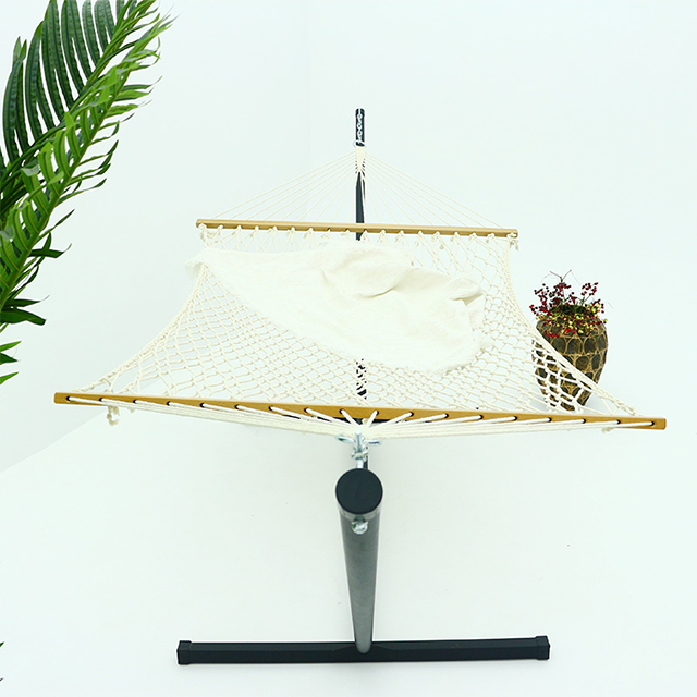 ញញួរខ្សែពួរកប្បាសដែលត្បាញដោយដៃបែបប្រពៃណីទ្វេរដងជាមួយខ្សែសង្វាក់បន្ថែមដោយឥតគិតថ្លៃ ផ្ទុកមនុស្សពីរនាក់ដែលមានសមត្ថភាពទម្ងន់ 440 ផោន